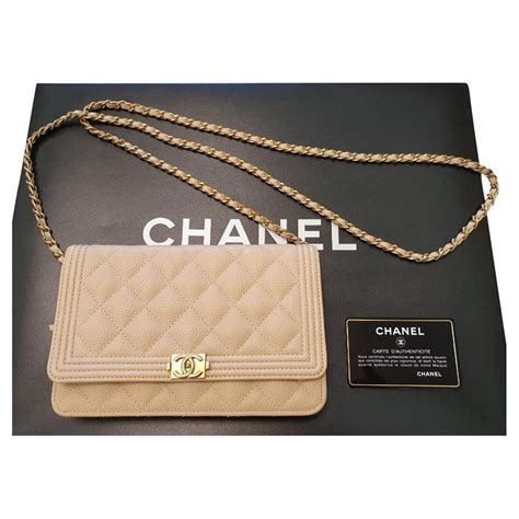 chanel wallet chain beige|chanel small wallet on chain.